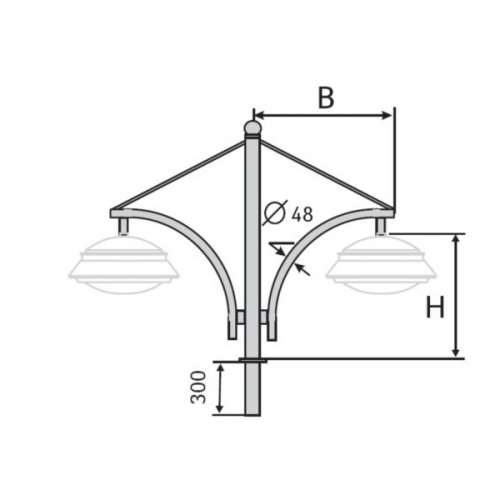 К46-1,0-1,0-1-5 кронштейн однорожковый